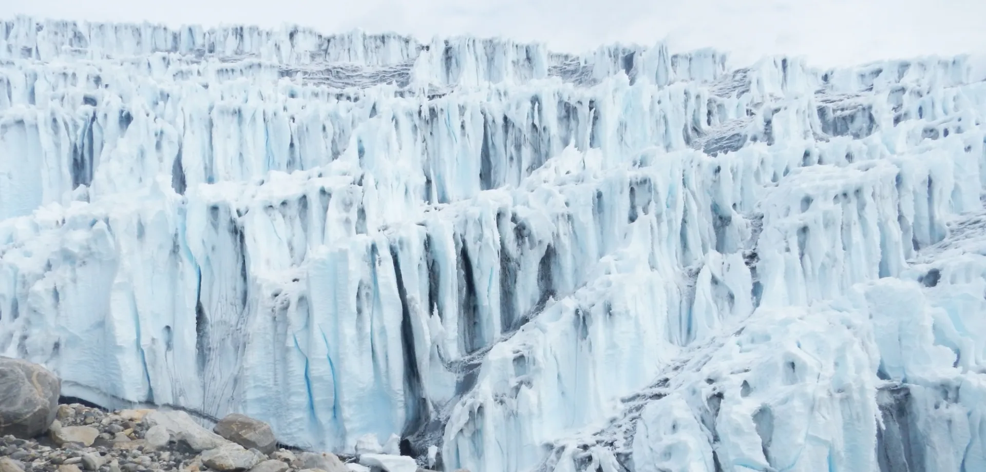 Glacier terminus in Antarctica.